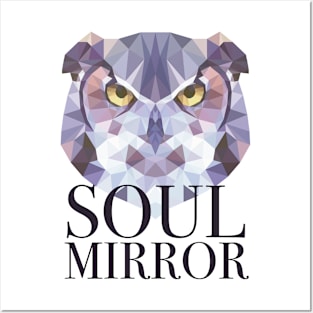 Owl, soul mirror Posters and Art